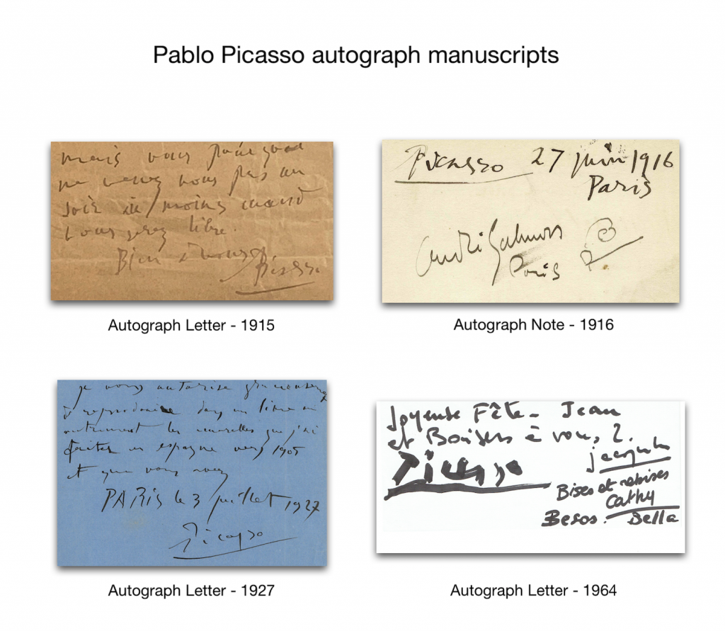 Hitler And Picasso Autograph
